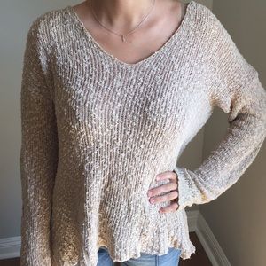 Brandy Melville Cream Knit Sweater